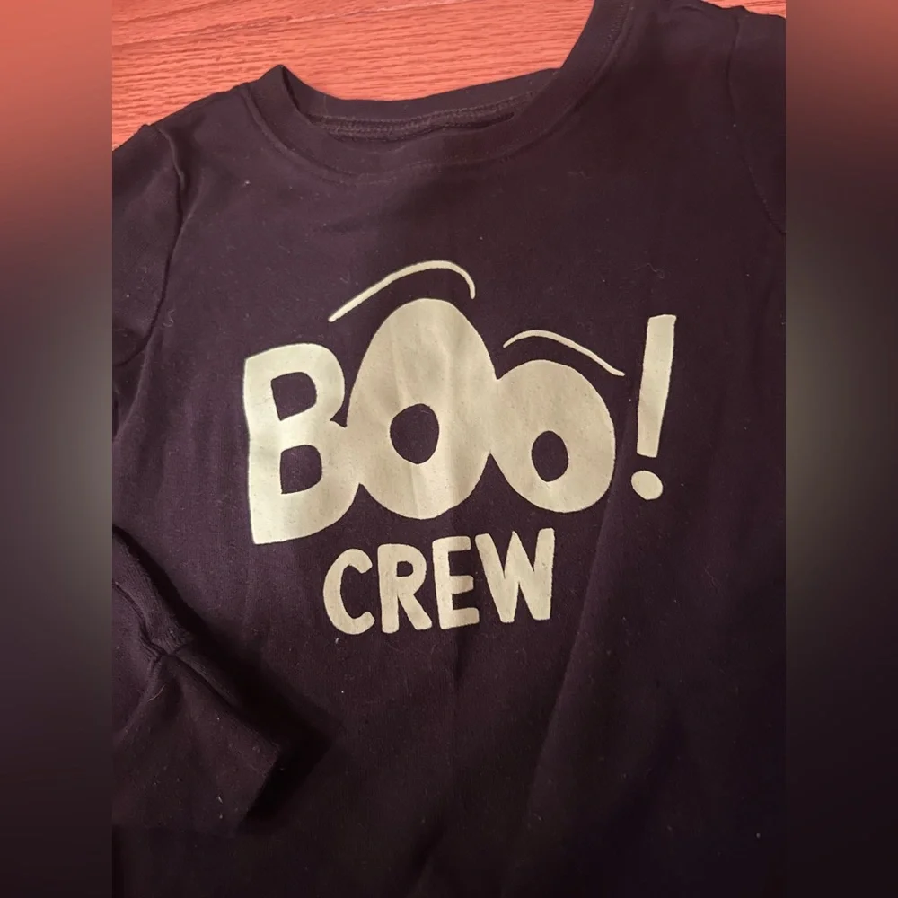 5/$20 Old Navy Toddler Boo Crew Glow in the dark Long sleeve shirt sz 4T